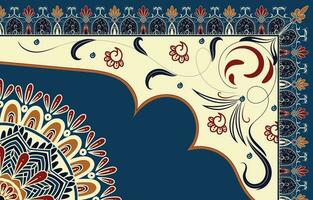 Persian rug traditional design, tribal vector texture. Easy to edit and change colors. carpet