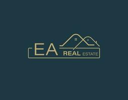 EA Real Estate Consultants Logo Design Vectors images. Luxury Real Estate Logo Design
