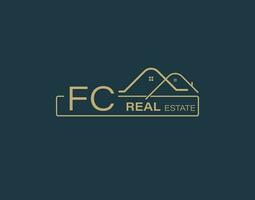 FC Real Estate Consultants Logo Design Vectors images. Luxury Real Estate Logo Design