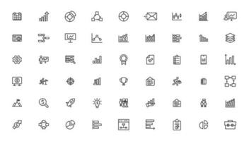 Vector business and finance editable stroke line icon set with money, bank, check, law, auction, exchance, payment, wallet, deposit, piggy, calculator, web and more isolated outline thin symbol