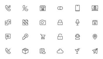 Vector business and finance editable stroke line icon set with money, bank, check, law, auction, exchance, payment, wallet, deposit, piggy, calculator, web and more isolated outline thin symbol