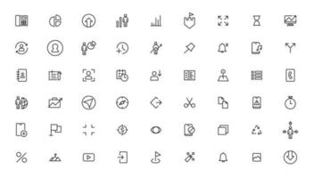 Vector business and finance editable stroke line icon set with money, bank, check, law, auction, exchance, payment, wallet, deposit, piggy, calculator, web and more isolated outline thin symbol