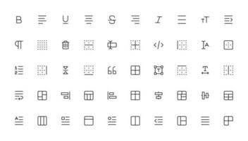 Ui ux icon set, user interface iconset collection. vector