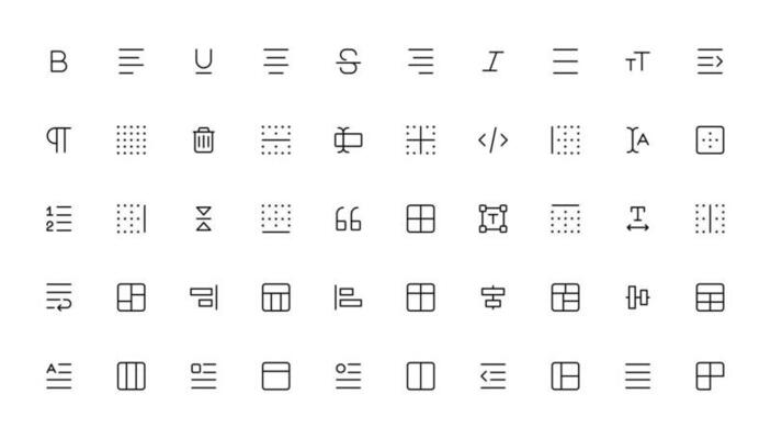 Ui ux icon set, user interface iconset collection.