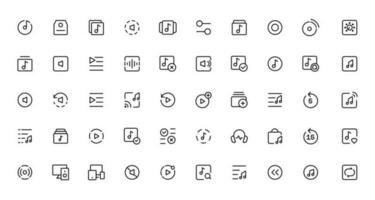 Music notes icon set, Music notes symbol,Music and sound icon set. vector