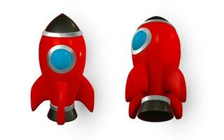 3d rocket spaceship render and draw by mesh. Realistic modern digital rocket. Vector illustration