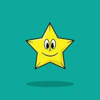 The Illustration of Star Game with Smile vector