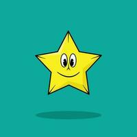 The Illustration of Star Game with Smile vector