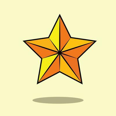 The Illustration of Star Icon Game