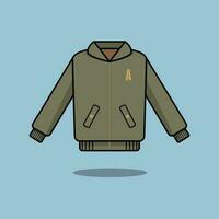 The Illustration of Military Jacket vector