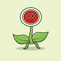 The Illustration of Old Power Up Flower vector