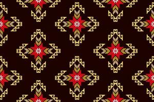 Geometric Ethnic pattern design for background,carpet,wallpaper,clothing,wrapping,Batik,fabric,Vector illustration.embroidery style. vector