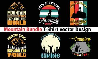 Mountain bundle vector hiking bundle eps design camping adventure vector bundle design