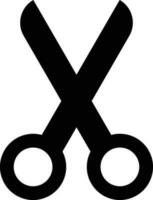 Scissors icon vector isolated on white background