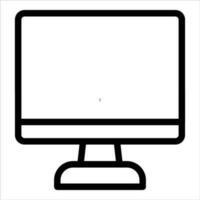 computer in flat design style vector