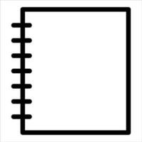 cuaderno en plano diseño estilo vector