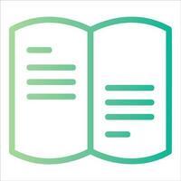 open book in flat design style vector