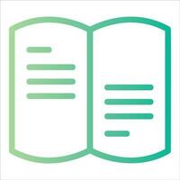 open book in flat design style vector