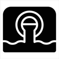 sewer in flat design style vector