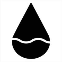 droplet in flat design style vector