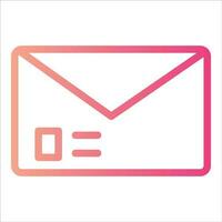 sobre en estilo de diseño plano vector