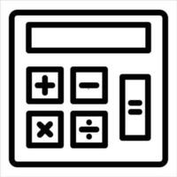 calculator in flat design style vector