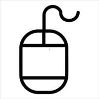 mouse in flat design style vector