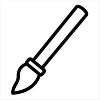 paint brush in flat design style vector