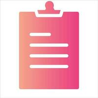 clipboard in flat design style vector
