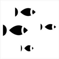fish in flat design style vector