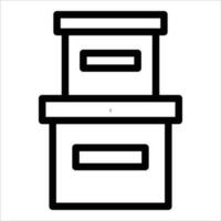 box in flat design style vector