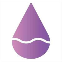 droplet in flat design style vector