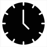 reloj en plano diseño estilo vector