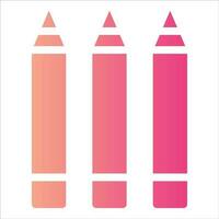 pencils in flat design style vector