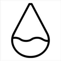 droplet in flat design style vector