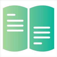 open book in flat design style vector