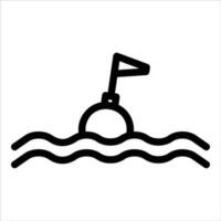 buoy in flat design style vector
