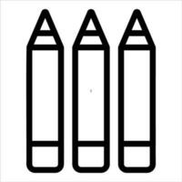 pencils in flat design style vector