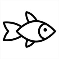 fish in flat design style vector