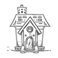 Line art House vector