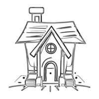 Line art House vector