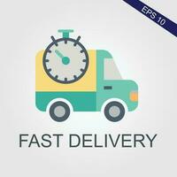 delivery flat icons eps file vector