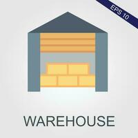 warehouse flat icons eps file vector