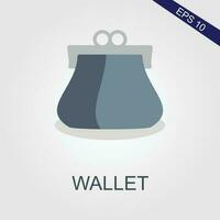 wallet flat icons eps file vector