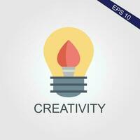 creativity flat icons eps file vector