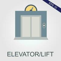 elevator flat icons eps file vector