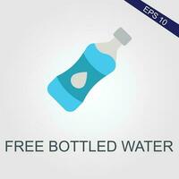free bottled water flat icons eps file vector