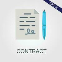 contract flat icons eps file vector