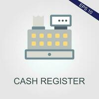 cash register flat icons eps file vector