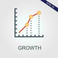 growth flat icons eps file vector